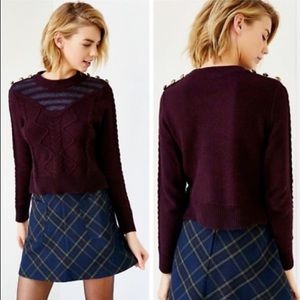 ALICE / URBAN OUTFITTERS / MAROON KNIT SWEATER